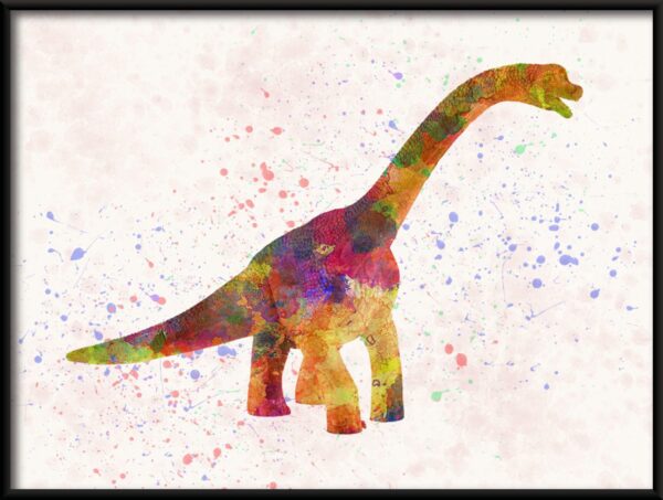 Dinosaure multicolore Poster – Image 2