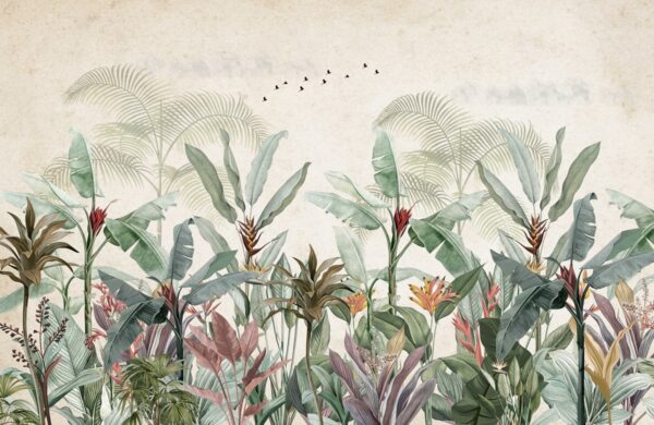 Papier peint Jardin exotique