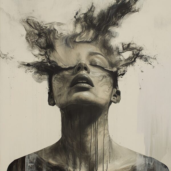 Papier peint Femme pensive