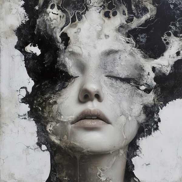 Papier peint Visage en sommeil profond