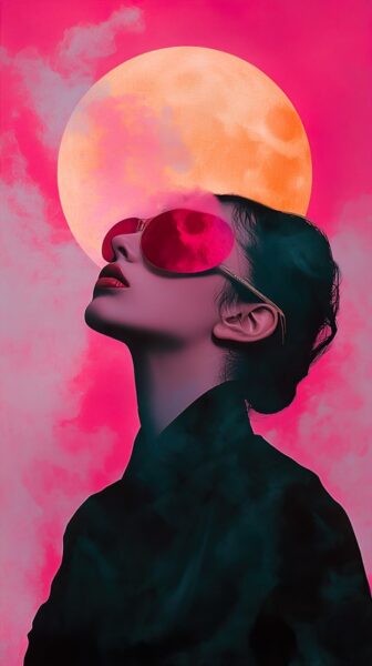 Papier peint Fille moderne