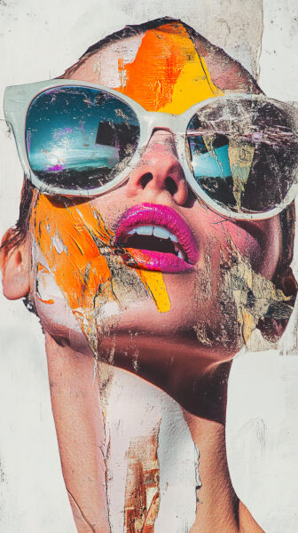 Papier peint Femme artiste