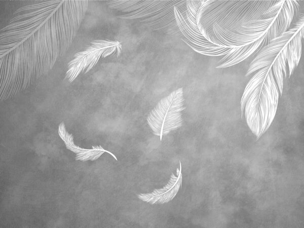 Papier peint Plumes délicates