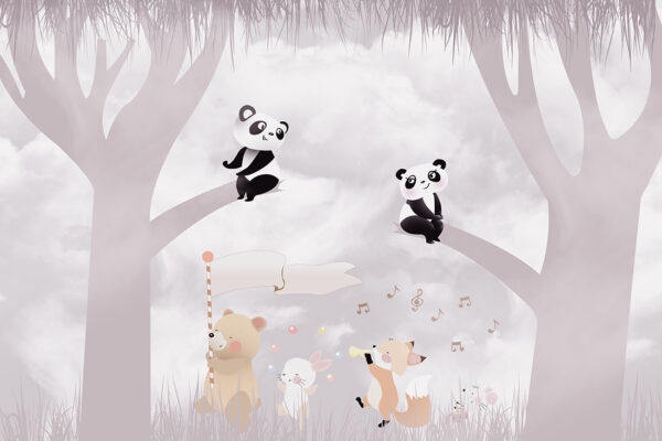 Papier peint Pandas mignons