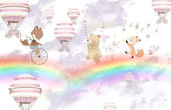 Papier peint Plaisir arc-en-ciel