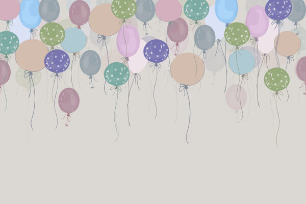 Papier peint Ballons colorés