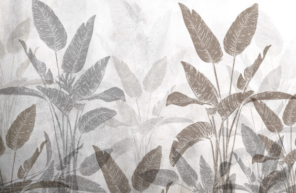 Papier peint Feuilles grunge