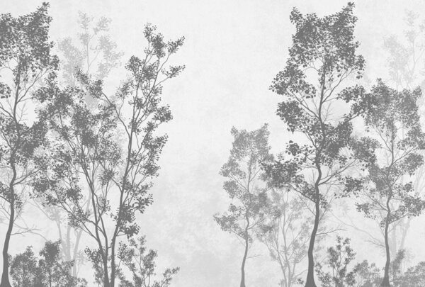 Papier peint Arbres aux tons sombres