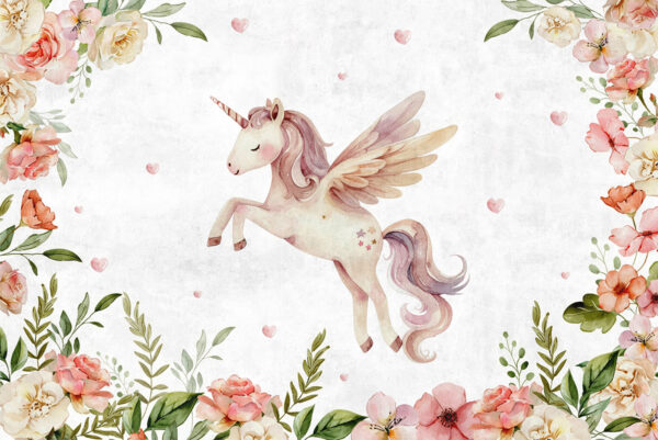 Papier peint Licorne de conte de fées