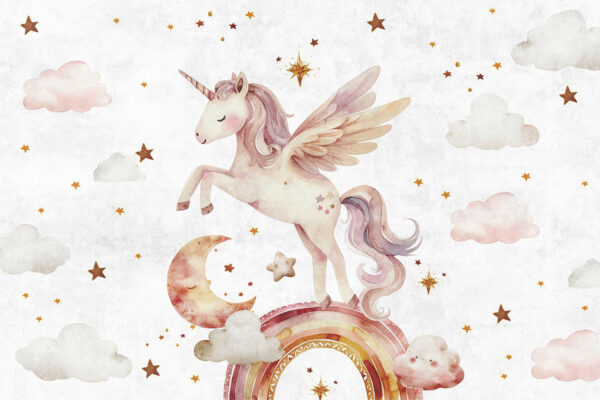 Papier peint Licorne magique