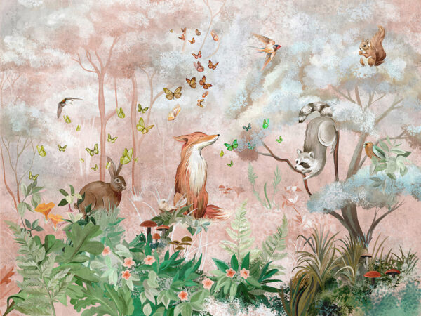 Papier peint Animaux de la forêt