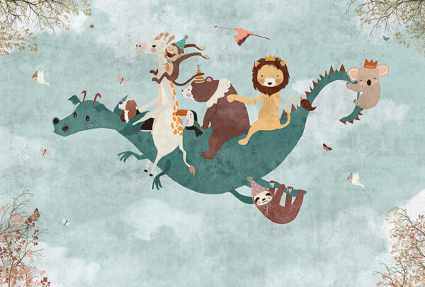 Papier peint Vol sur le Dragon