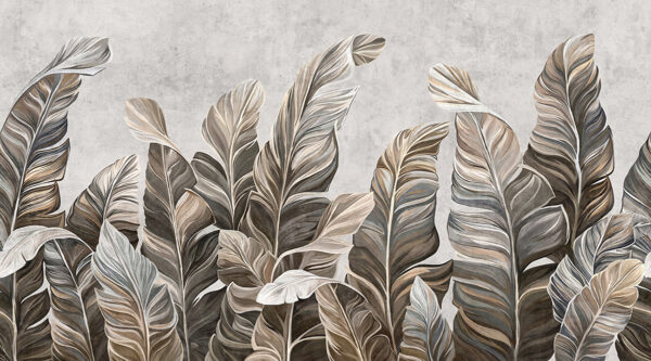 Papier peint Feuilles raffinées