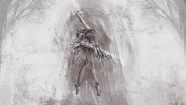 Papier peint Ballerine en danse