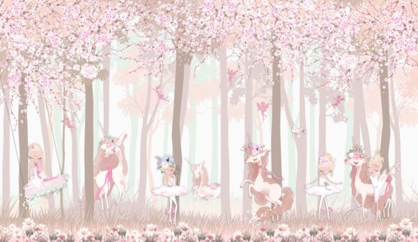 Papier peint Danse de la forêt de conte de fées