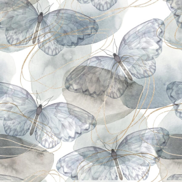 Papier peint Papillons bleus