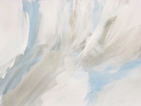 Papier peint Blanc sur bleu