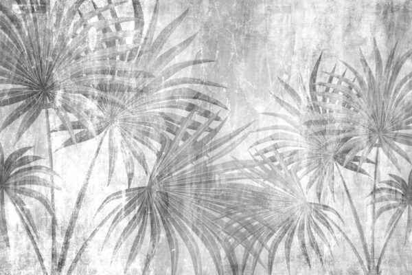 Papier peint Feuilles pâles