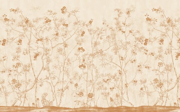 Papier peint Prairie brune