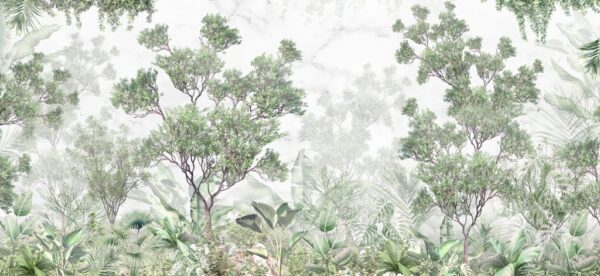 Papier peint Végétation tropicale luxuriante