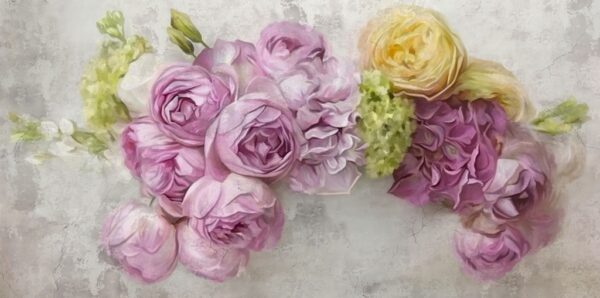 Papier peint Bouquet de fleurs violettes