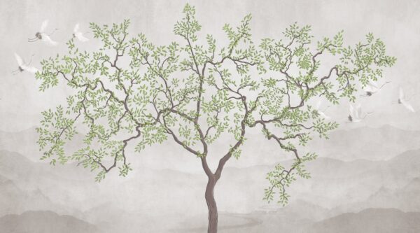 Papier peint Arbre délicat