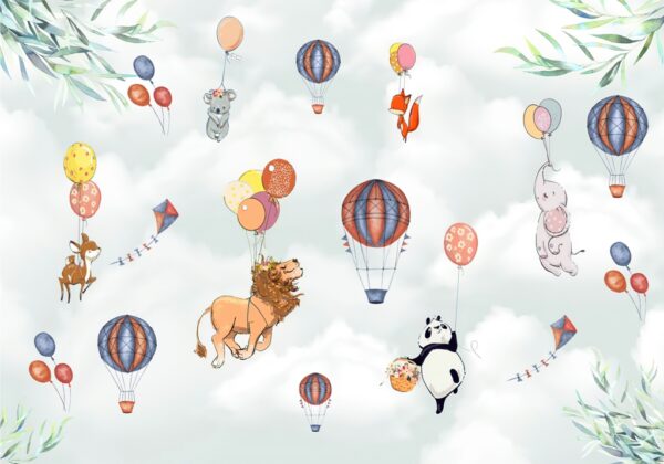 Papier peint Pluie de ballons