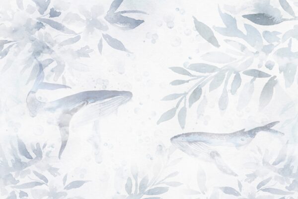 Papier peint Deux baleines