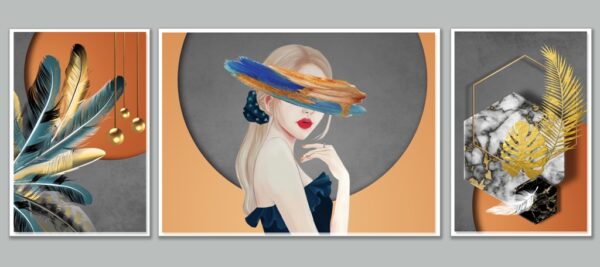 Papier peint Fille aux yeux bandés