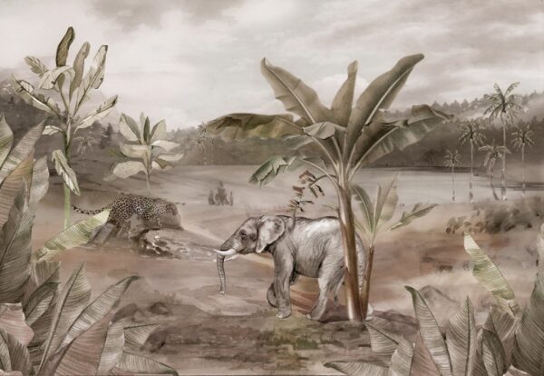 Papier peint L'Afrique sauvage