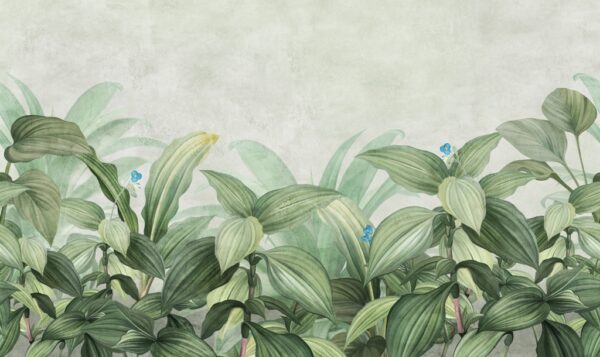 Papier peint Herbe exotique