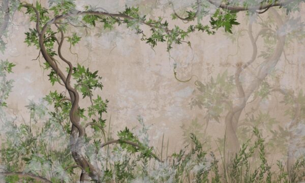 Papier peint Vignes exotiques