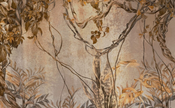 Papier peint Vignes exotiques