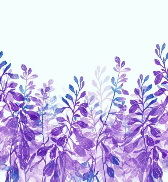 Papier peint Plante violette