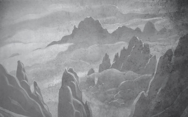 Papier peint Gris montagne