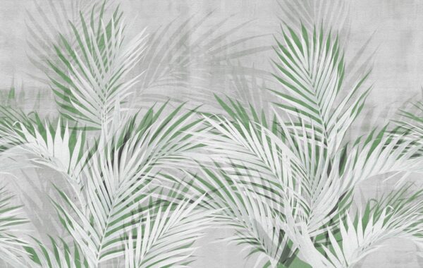 Papier peint branches de palmier