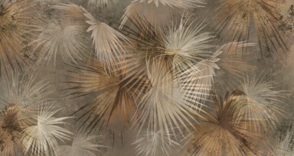 Papier peint Feuilles de palmier étoilé