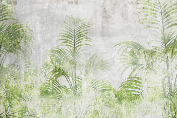 Papier peint Palmiers verts brillants