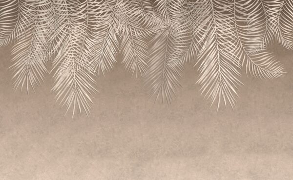 Papier peint Feuilles de palmier lumineuses