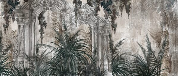 Papier peint Colonnes dans la jungle