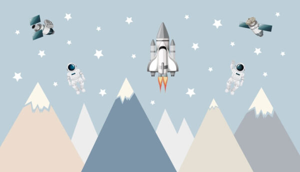 Papier peint Montagnes spatiales