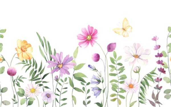 Papier peint Fleurs dans le pré
