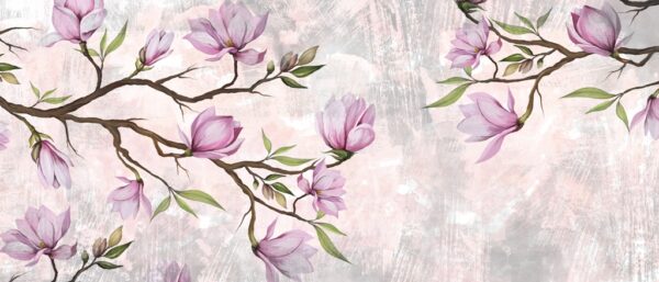 Papier peint Magnolia en fleurs
