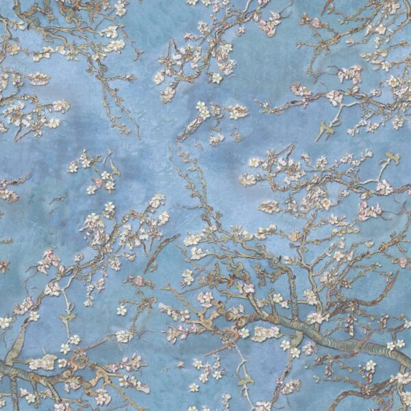 Papier peint Fleur de cerisier en bleu