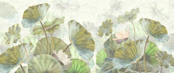 Papier peint Forêt de feuilles d'eau