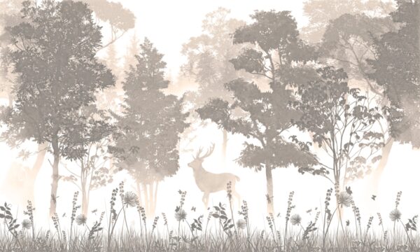 Papier peint Aube de la forêt