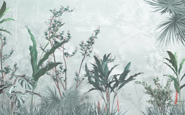 Papier peint Feuilles et herbes