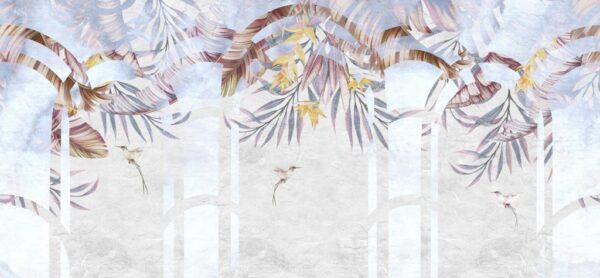 Papier peint Petits oiseaux en 3D
