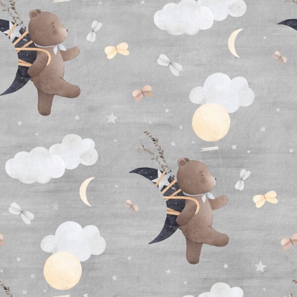 Papier peint Ours en peluche dans les nuages