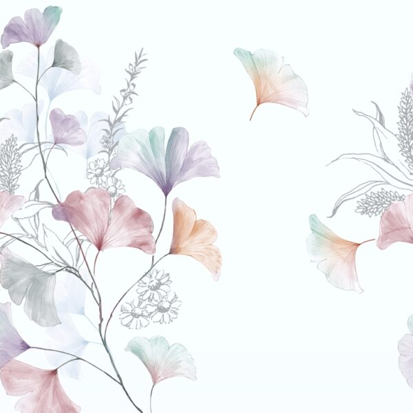 Papier peint Sur fond blanc
